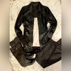 NWT Zara Pleather Y2K Shacket